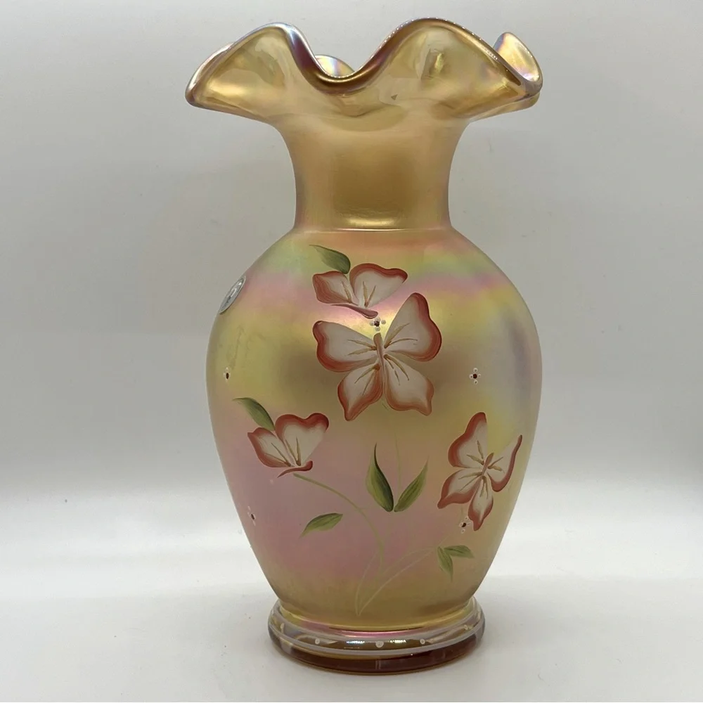Vintage Fenton Iridescent Gold 